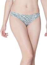LEOPARD PRINT SEAMLESS UNDERWEAR THONGS