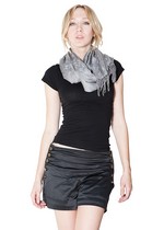 PASHMINA SCARF WITH LEOPARD PRINT WATER MARK DESIGN