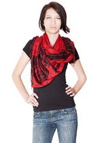 ROSE PATTERN PASHMINA SCARF