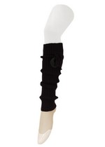DECORATIVE WOODEN BUTTON KNIT LEGWARMERS style 3