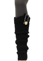 RIB KNIT LEGWARMERS WITH EMBELLISHED BUTTON TAB style 8