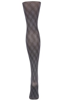 Lady's Swirling Plaid Design Fashion Tights style 2