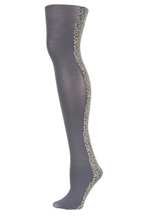 Lady's Victorian Heart Pattern Fashion Tights style 2