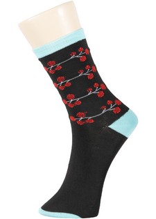 3 Single Pair Bundle Pack Lady's Berries Novelty Crew Socks style 4