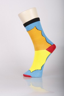 3 Single Pair Bundle Pack Lady's Melrose Design Novelty Crew Socks style 6