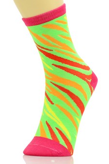 (323038) Fashion Design Crew Socks style 6