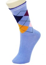 TIC TAC TOE ARGYLE CREW SOCKS style 3