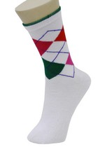 TIC TAC TOE ARGYLE CREW SOCKS style 5