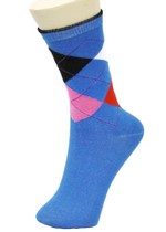 TIC TAC TOE ARGYLE CREW SOCKS style 6