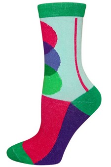 (RG-434-P-12) 3 Single Pair Bundle Pack Fashion Crew Socks style 4