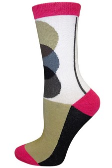 (RG-434-P-12) 3 Single Pair Bundle Pack Fashion Crew Socks style 5