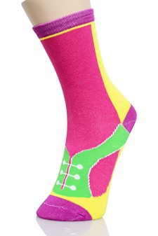 3 Single Pair Bundle Pack Fashion Design Crew Socks style 5