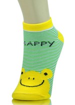 HAPPY FROG PIN STRIPED LOW CUT SOCKS style 4