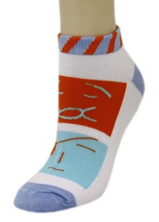 SQUARE FACE LOW CUT SOCKS style 2