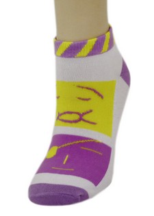 3 Pair Pack Low Cut Design Spandex Socks style 6