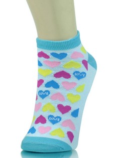 REPEATING HEARTS LOW CUT SOCKS style 4
