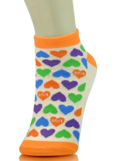 REPEATING HEARTS LOW CUT SOCKS style 5