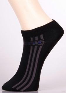 3 Pair Pack The Formula One Stripes and Checker Board Athletic Low Cut Design Spandex Socks style 4