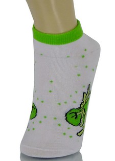 ABSTRACT CHARACTER LOW CUT SOCKS style 6