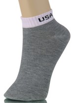USA CONTRAST TOE LOW CUT SOCKS style 2