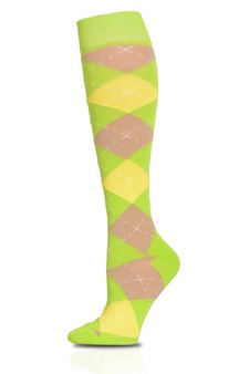 Colorful Argyle Knee High Scoks style 4