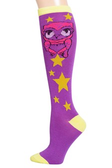 Star Owl Knee High Socks style 3