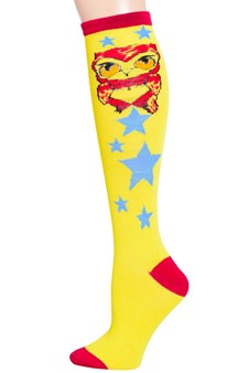 Star Owl Knee High Socks style 4