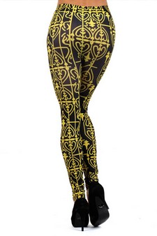 Lady's Victorian Printed Leggings style 3