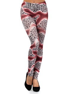 Lady's Spiritual Animal Leopard Printed Seamless Fashion Leggings style 3