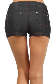 Women's Classic Jean Like Jegging Shorts style 4