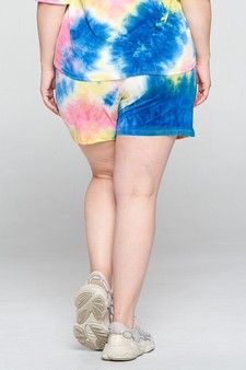 Women's Tie Dye Print Relaxed Shorts - TOP: TP2260P style 3