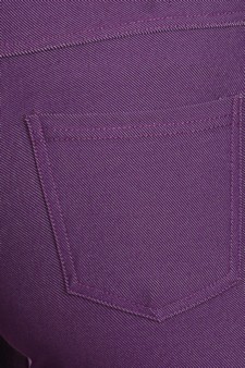 Women's Classic Solid Capri Jeggings (Large only) style 5
