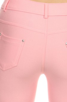 NY ONLY - Women's Cotton-Blend 5-Pocket Skinny Capri Jeggings style 5