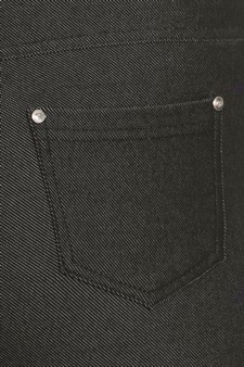 XL Pack Only-Women's Cotton-Blend 5-Pocket Skinny Capri Jeggings style 4