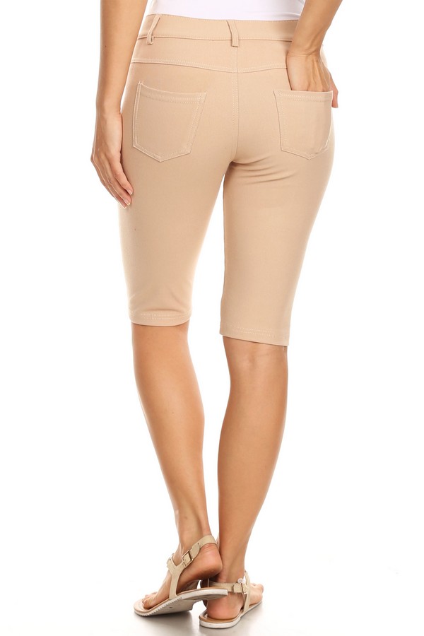 Women's 5 Pocket Classic Bermuda Shorts Wholesale