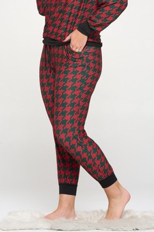 Women’s Christmas Holiday Hues Fitted Joggers style 2