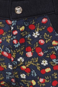 Jegging With Flower Prints in the Front style 4