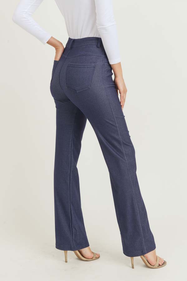 black flare jeggings