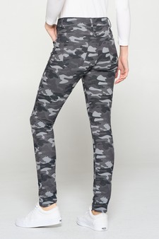 Women's Camouflage 5-Pocket Cotton Blend Jeggings style 4
