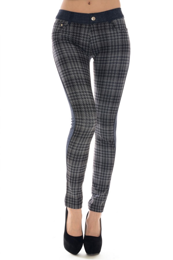 plaid pants two tone