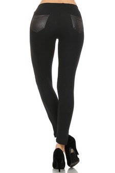 Liquid Leggings with Contrast Fabric style 3
