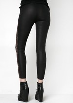LEOPARD GRAPHIC PRINT SEQUINED LEGGINGS DARK GOLD style 3