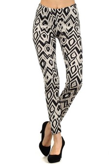 Lady's Abstract Tribal Printed Leggings **NY ONLY** style 2