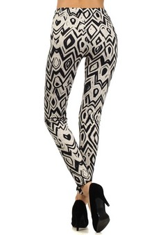 Lady's Abstract Tribal Printed Leggings **NY ONLY** style 3