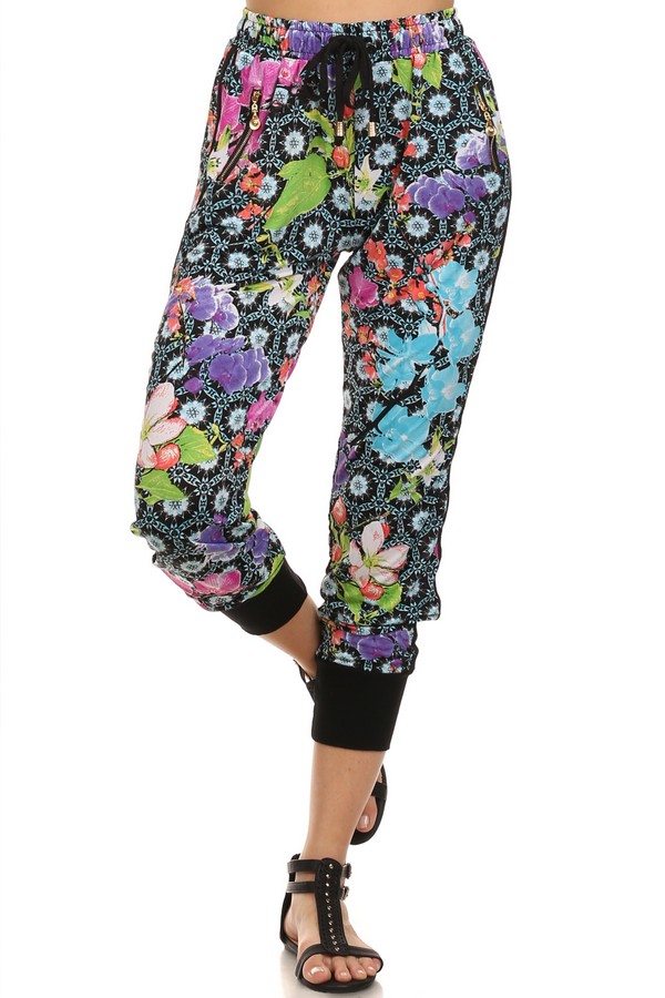 floral jogger