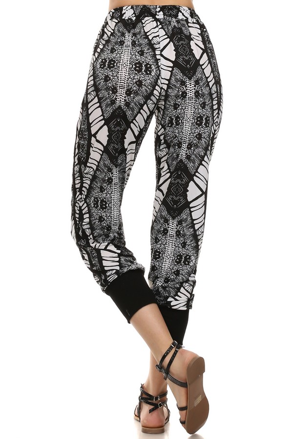 printed jogger pants