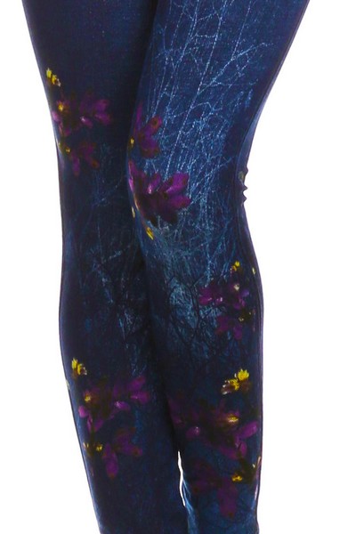 fleece dark wash jegging