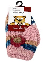 STRIPES AND FLOWERS SLIPPER SOCKS WITH GRIPS style 2
