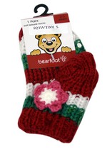 STRIPES AND FLOWERS SLIPPER SOCKS WITH GRIPS style 3