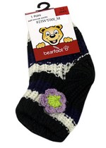STRIPES AND FLOWERS SLIPPER SOCKS WITH GRIPS style 5